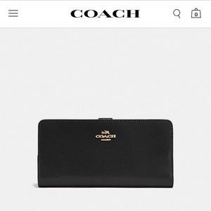 Brand New Coach Black Skinny Wallet